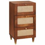 vidaXL Buffet Marron 40 x 33 5 x 75 cm Bois de mangue massif