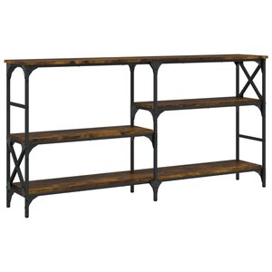 vidaXL Table console chêne fumé 150x29x76 5 cm bois d'ingénierie