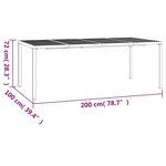 vidaXL Ensemble à manger de jardin 9 Pièces anthracite acier