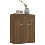 vidaXL Buffet Chêne marron 60x30x75 cm Bois d'ingénierie