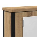 VidaXL Armoire à miroir de salle de bain chêne artisanal 42x12x60 cm