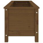 vidaXL Lit surélevé de jardin brun miel 119 5x40x39 cm bois pin massif