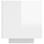 vidaXL Meuble TV avec lumières LED blanc brillant 160x35x40 cm