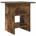 vidaXL Table de chevet avec tiroir 2 Pièces Chêne fumé 41 x 40 x 45 cm