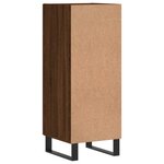 vidaXL Buffet Chêne marron 34 5x34x90 cm Bois d'ingénierie