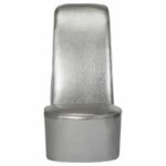 vidaXL Chaise en forme de chaussure à talon haut argenté similicuir