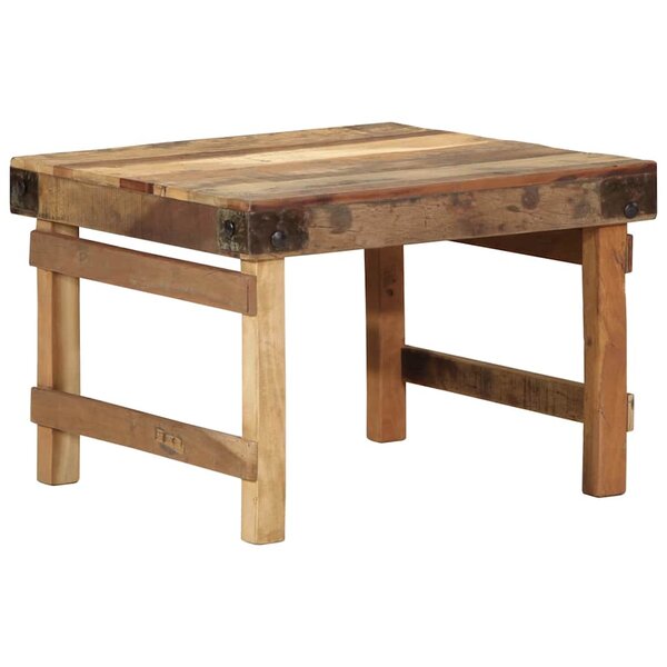 vidaXL Table basse Marron 60 x 55 x 40 cm Bois Recyclé Solide