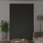 vidaXL Store de Fenêtre avec des rideaux Noir Aluminium