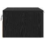 vidaXL Cabinet de chevet Chêne noir 34 x 30 x 20 cm Bois d'ingénierie