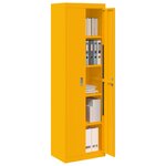 vidaXL Armoire de rangement 2 Pièces Jaune moutarde 60 x 40 x 200 cm