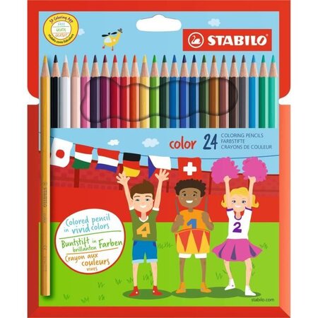 STABILO Etui carton de 24 crayons de couleur Color
