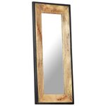 vidaXL Miroir 110x50 cm Bois de manguier massif
