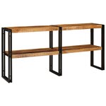 vidaXL Table console 160x33x75 cm en bois brut de manguier