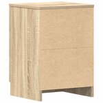 vidaXL Table de chevet Chêne Sonoma 38x35x56 cm Bois d'ingénierie