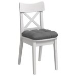 vidaXL Coussins de siège 4 Pièces Gris foncé 45 x 45 cm