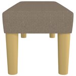 vidaXL Banc Taupe 100x30x30 cm Tissu
