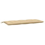 vidaXL Coussin de banc de jardin beige mélangé 120x50x7 cm tissu