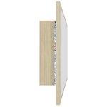 Miroir led de salle de bain 100 x 8 5 x 37cm acrylique chêne sonoma 02_0006960