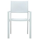 vidaXL Ensemble à manger de jardin 5 Pièces Blanc