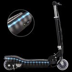 vidaXL Trottinette électrique avec LED 120 W Noir