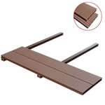 vidaXL Planche de terrasse 6 Pièces Marron WPC