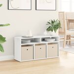 vidaXL Basboard avec tiroir Blanc 87 x 27 5 x 43 cm
