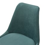 Lot de 6 chaises de salle à manger velours côtelé vert foncé 03_0009896
