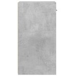 vidaXL Table de chevet gris béton 35x34x65 cm bois d'ingénierie