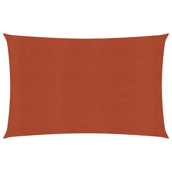 vidaXL Voile d'ombrage 160 g/m² rectangulaire terre cuite 3 5x5 m PEHD