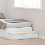 vidaXL Tiroirs de lit Blanc 75 x 36.5 x 16.5 cm Bois d'ingénierie