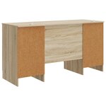 vidaXL Bureau Chêne Sonoma 142 5 x 50 x 75 cm Bois d'ingénierie