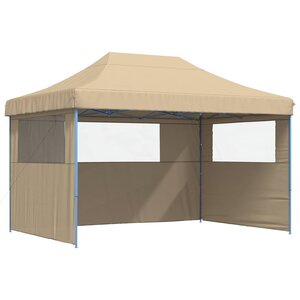 vidaXL Tente de fête Beige 279 x 410 x 315 cm Tissu Oxford