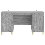 vidaXL Bureau Sonoma gris Bois d'ingénierie 142 5 x 50 x 75 cm
