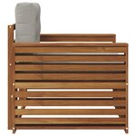 vidaXL Canapé d’extérieur Bois d'acacia massif et polyester
