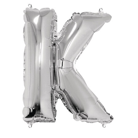 Ballon en aluminium Lettre K Argenté 40cm