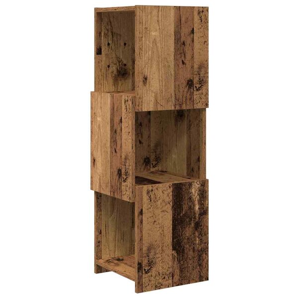 vidaXL Meuble d'angle Blanc 30 5x30x95cm Bois d'ingénierie