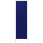 vidaXL Garde-robe Bleu marine 90x50x180 cm Acier