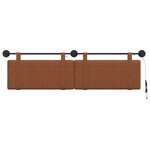 vidaXL Tête de lit suspendue Marron PU antique