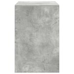 vidaXL Bureau en béton gris 80x50x76 cm en bois d'ingénierie