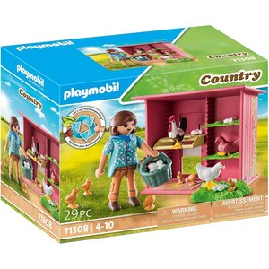 PLAYMOBIL 71308 - Country - Agricultrice et poulailler