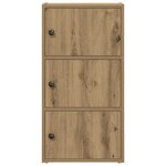 vidaXL Bibliothèque chêne artisanal 40x24x77 cm bois d'ingénierie