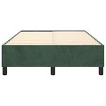 vidaXL Cadre de lit sans matelas vert foncé 120x200 cm velours