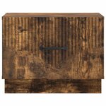 vidaXL Table basse Chêne fumé 49 x 50 x 37 cm Bois d'ingénierie