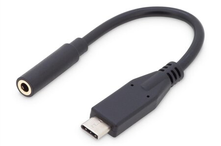 USB Type-C Audio adapter cable, Type-C - 3.5mm DIGITUS