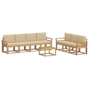 vidaXL Ensemble de canapés d'extérieur 7 pc