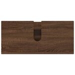 vidaXL Ensemble de mobilier de salle de bain 4 Pièces Chêne marron