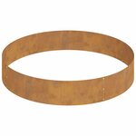 vidaXL Cache-pot de jardin Marron 120 x 120 x 20 cm Acier Corten