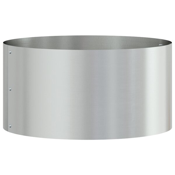 vidaXL Pot en métal gris Galvanisé Métal Petit Incrustations déco