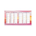 Calendrier 2027 Dépliant - 26 x 13cm - Multicouleurs Fantaisie - Cartonné