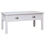vidaXL Table basse Blanc 100x50x45 cm Bois